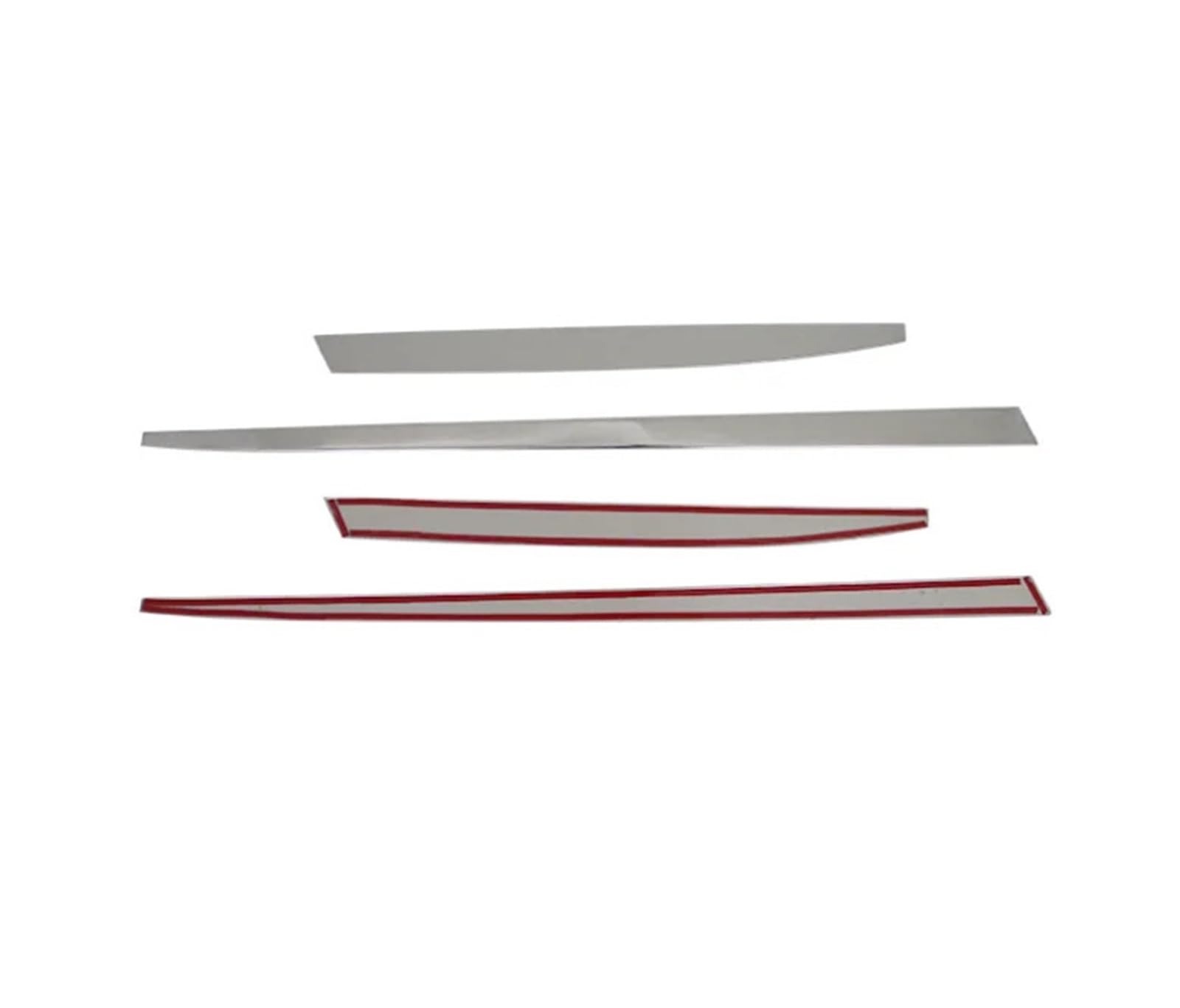 Modanatura bordo della portiera Misura Per Chrome Car Body Scuff Striscia Porta Laterale Stampaggio Streamer Copertura Trim Protezione Accessori Auto 4 pz 2010-2016