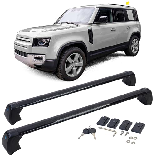 Dachträger Querstreben Alu Schwarz für Land Rover Defender 110 L663 ab 19
