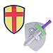 Super Z Outlet Children's Foam Toy Medieval Joust Sword & Shield Knight Set Lightweight Safe for Birthday Party Activities, Event Favors, Toy Gifts