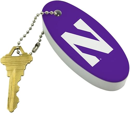 Miniatura 2 de Graphics and More Llavero flotante con logotipo principal de la Universidad Northwestern - Boya flotante de espuma ovalada para barco de pesca