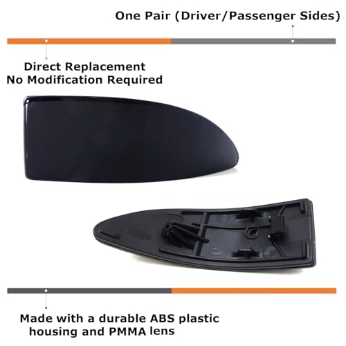 Image of iJDMTOY Smoked Lens Rear Bumper Reflector Lenses Compatible With 2006-2013 Lexus IS IS250 IS350, OE-Spec LH RH Assembly