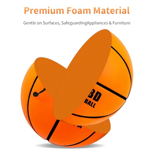 Image of Silent Basketball,Silent Basketball Dribbling Indoor,2024Foam Basketball Silent 7-24cm /9.44in Dunk Basketball Indoor Training （Size:NO.7）