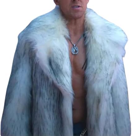 Ryan Gosling White Faux Fur Coat - A Stylish Statement for Iconic Fashion