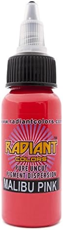 Tinta para tatuagem Radiant Colors Malibu Pink, 15 mL