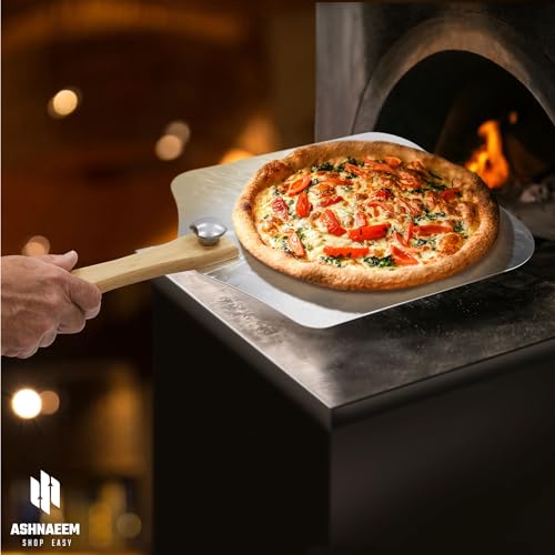 Ashnaeem PPASH 21 Premium Pizza Peel (12 Inch X 14") Aluminum Metal Pizza Paddle thumb #4