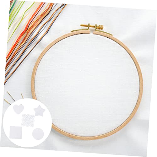 Malla de plástico para bordar Uonlytech con 50 láminas lisas para posavasos DIY 4