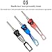1 Pair Bicycle Quick Release Skewers Set for Road & Mountain Bikes - Lightweight Anodized Skewers in Black, Blue, Gold, Red(Red)
