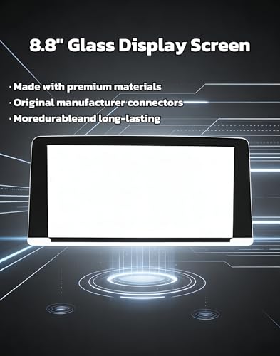 Image of LQ088K9RA01 8.8 inch Glass Display Screen Replacement for 2012-2017 BMW L7 CID High 3 4 Series F30 F31 F32 F33 F34 F36 OEM Information Display 9292248 (NO LCD Panel)