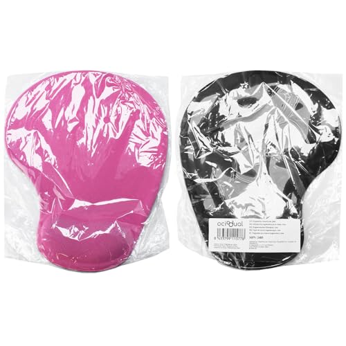 OcioDual Alfombrilla ratón Reposamuñecas Rosa Claro, Alfombra Raton Ordenador con Apoyo de Gel, Tapete Escritorio Mouse Pad Almohadilla Raton Ergonomica con Base de Goma Antideslizante - imagen 8
