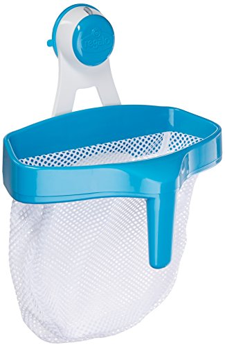 Regalo Super Suction Bath Toy Scoop Drain & Organizer, Includes Suction Hanging Mount
