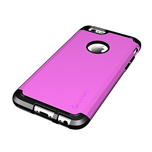Luvvitt Iphone 6S Plus Case, [Ultra Armor] Shock Absorbing Case Best Heavy Duty Dual Layer Tough Cover For Apple Iphone 6/6S Plus - Black/Purple #TOP4