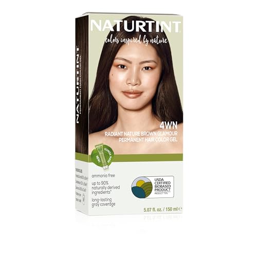 Image of Naturtint 4WN Radiant Nature Brown Glamour Permanent Hair Color (Pack of 1), Ammonia Free, Vegan, Cruelty Free, up to 100% Gray Coverage, Long Lasting Results (Packaging may vary)