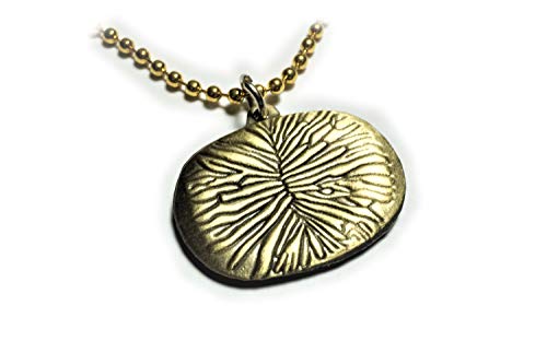Butthole Sphincter Anus Pendant Necklace, 1 Inch Wide Emblem, Antique Gold Finish, Insult Gag Accessory Gift Novelty