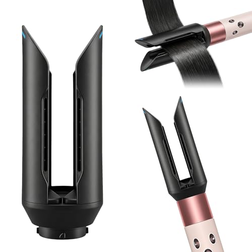 Glättungsdüse Aufsatz für Dyson Airwrap Glättet feuchtes lockiges Haar für ein glattes glänzendes Ergebnis und reduziert dabei Frizz. Kompatibel mit den Modellen HS01 HS05 und HS08. Schwarz.