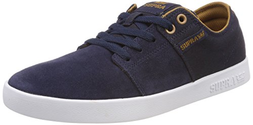 Supra Herren Stacks II Sneaker, Blau (Navy/Tan-White)