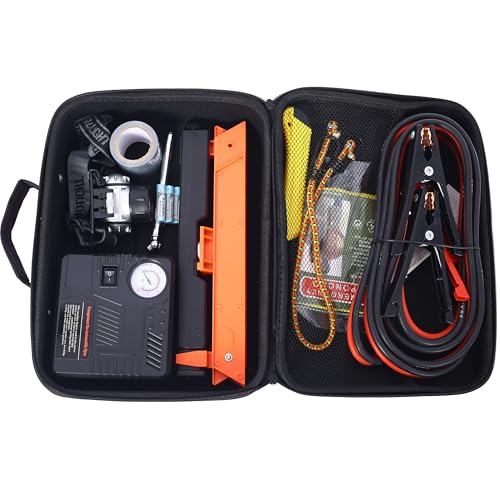 Kit de Seguridad para Auto con Compresor 12V y Accesorios