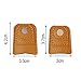4-Piece Leather Finger Protector Coin Thimble Pads for Hand Sewing Quilting Knitting Pin Needles Craft DIY Tools, 2 Sizes