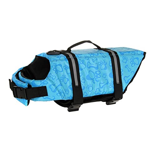 Garneck Dog Suit Big Pet Puppy Chest Reflective Beach Small Striped Pooch Training for Dogs Swimming Vest Visibility Dachshund Tags Trainer Safety Large Vests Blue