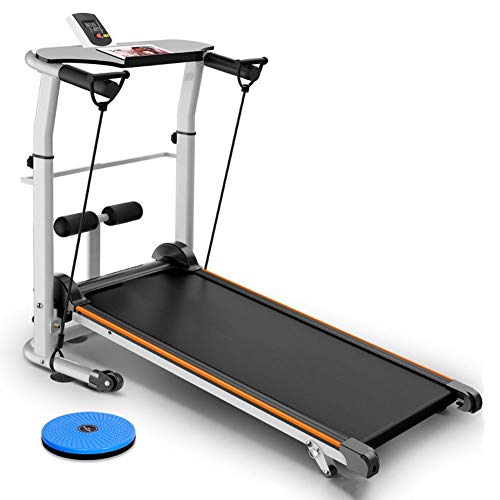 Cinta De Correr Doméstica Mudo Plegable Ajuste De 3 Paradas Cinta De Correr Mecánica Plegable Pérdida De Peso En Casa Fitness, Carga Máxima 150KG