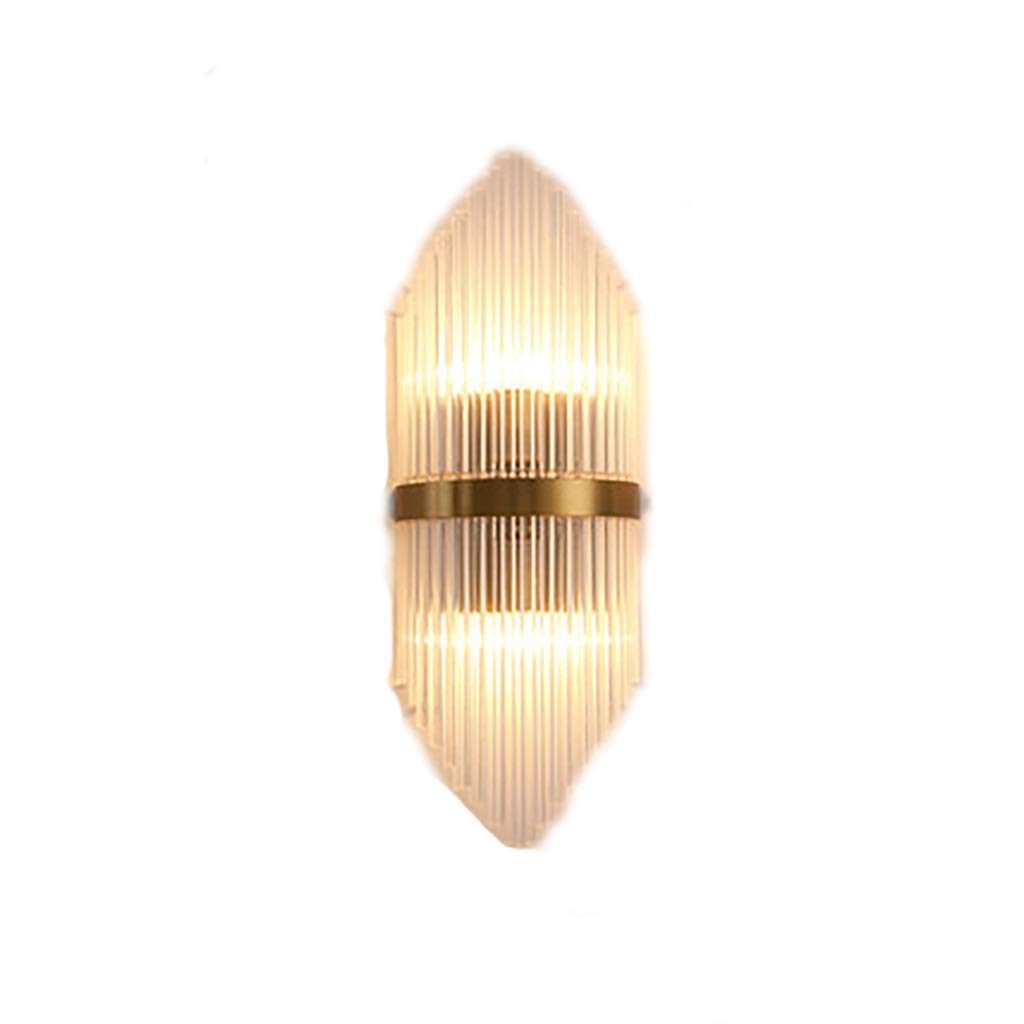 HynJGih Modern Crystal Wall Lamp Living Room Aisle TV Background Wall Lamp Creative Bedroom Bedside Lamp(A)