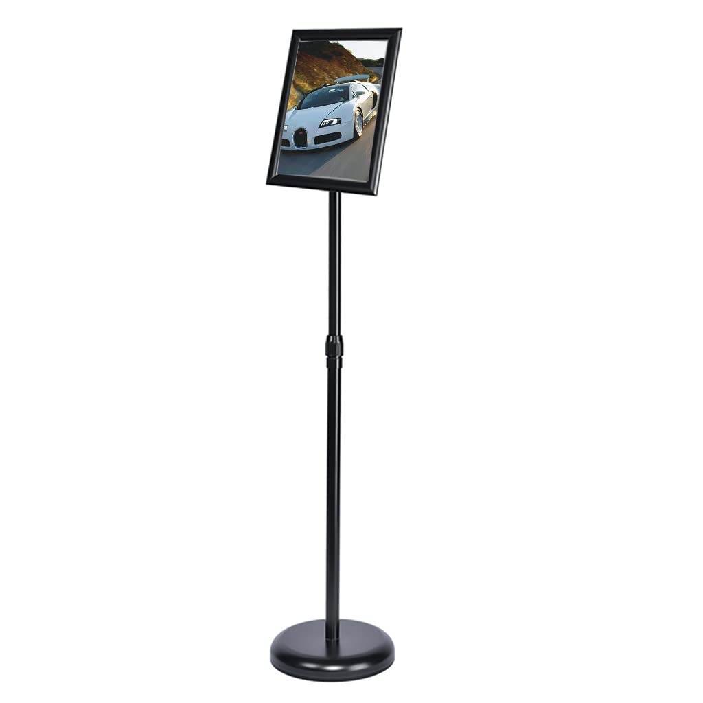 Soporte de pie para letreros, Soporte para pósteres, Expositor publicitario, Soporte para tableros KT, Soporte para menús publicitarios de pie, letreros de visu，Black A2