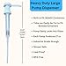 Heavy Duty Pump Dispenser for Gallon Jugs (1oz/2-Pack) Leak Proof Pump Dispenser for Shampoo, Laundry Detergent, Liquid, Water, Popcorn Butter, Snow Cone Syrup, Oils, 1 Gallon BPA-Free Dispenser