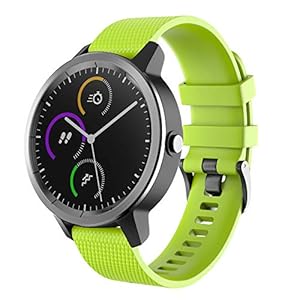 Shieranlee Riem voor Garmin Venu Strap,20mm zachte siliconen sportband voor Galaxy Watch4 40mm/44mm, Galaxy Watch…