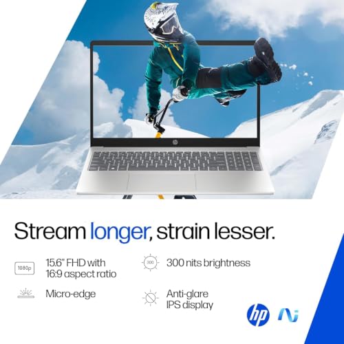 Image of HP 15, Intel Core Ultra 5 125H (24GB DDR5, 1TB SSD) FHD, IPS, 15.6'' /39.6cm, Win11, M365 Basic(1yr)*Office24, Silver, 1.65kg, hr1004TU, Intel Arc Graphics, FHD Camera, FP Reador, AI Powered Laptop