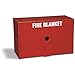Emergency Fire Blanket Cabinet, Red 10 x 16 x 7 5/8 (3 Pack)