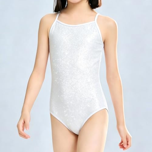Image of LUOUSE Swimwear for Girls Swimsuits Quick Dry Cross-Back Adjustable Strap Bathing Suit for Kids 2-13 Years