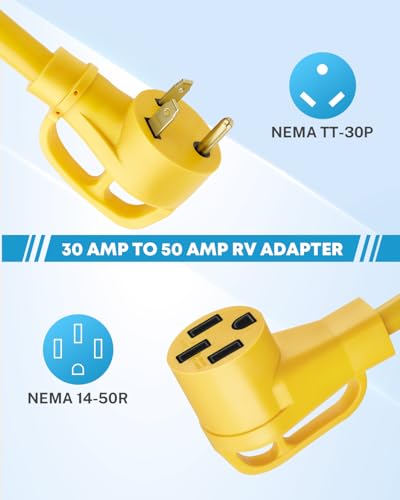 Image of Kohree 30 Amp to 50 Amp RV Adapter