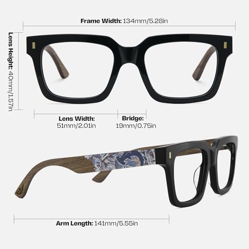 Image of Zeelool Stylish Rectangle Eyeglasses Thick Glasses for Men with Clear Lens Eyewear Frames ZJGX239126