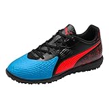 Geeignet für Kunstrasen Puma Unisex-Kinder ONE 19.4 TT Jr Fußballschuhe, Blau (Bleu Azur-Red Blast Black), 38 EU