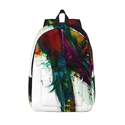 Sac à dos d'école ALLOCS Noir M en toile pour vos trajets quotidiens urbains