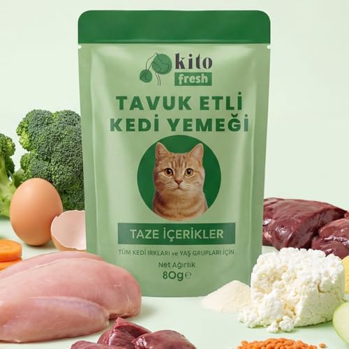 Kito Fresh Tavuk Etli Kedi Yemeği 80 g - Görsel 3