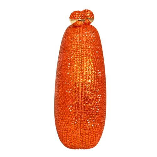 Image of UMREN Women Sparkly Rhinestone Evening Bag Crystal Clutch Purses Glitter Shell Shaped Handbag Wedding Prom Shoulder Bag