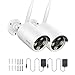 ANNKE 3MP WLAN Überwachungskamera Aussen, IP Kameras Kabellos, Videoüberwachung mit Netzteil, H.264+ Videokomprimierung, Kompatibles 4/10CH WLAN Überwachungskamera Set