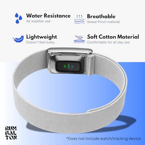 Image of Hydra Soft Bicep Strap for WHOOP 5.0 One /Peak /Life MG Band - Breathable Adjustable Waterproof Replacement Bicep Strap for WHOOP Band 5.0 - Not Compatible with Gen 4 (Grey, One /Peak)
