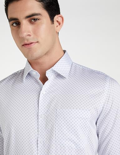 Image of Van Heusen Formal Printed Shirt for Men| Premium Cotton| Full Sleeves| Slim Fit |Breathable Fabric