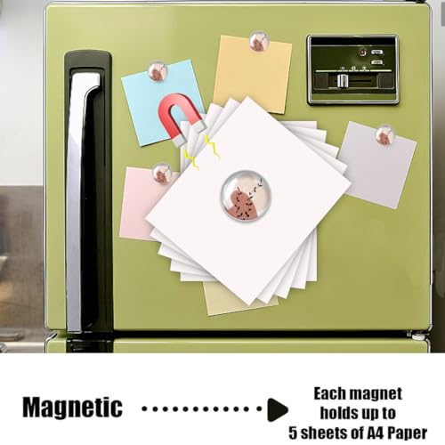 Zamety 12 sztuk szklanych magnesów z wzorem kwiatowym, okrągłe magnesy na lodówkę, kwiaty