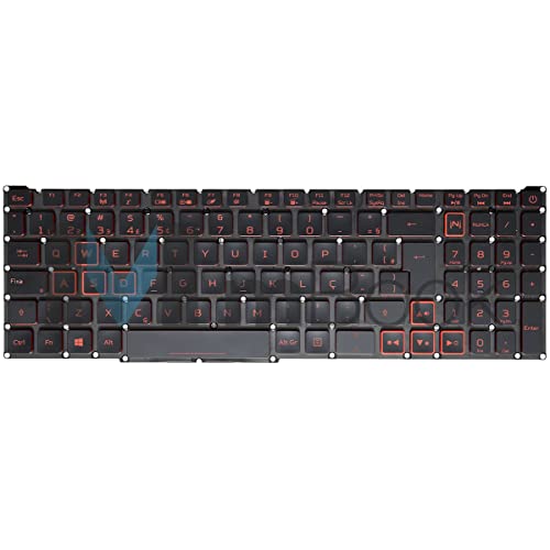 Teclado para Acer Nitro 5 AN515-54 Series BR com LED
