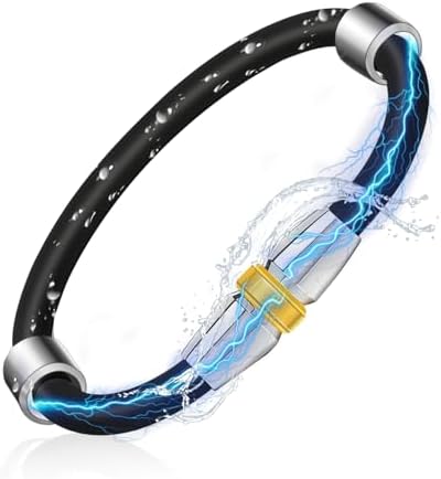 （07:30時点） 静電気除去 ブレスレット 18cm 静電気防止 磁気ブレスレット 男女兼用 手周り14cm〜16.5cm対応 防静电 シリコン製 マイナスイオン スポーツ 防水 おしゃれ メンズ レディース ブラック 静電気対策グッズ 通勤 オフィス 贈り物