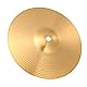 Healily Hi-Hat Becken Hi Hat Paar Trommeln Teil Musikinstrument Zubehör, Messing, goldfarben, 20 cm