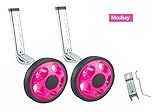 MOSHAY Noctilucent Training Wheels for 14 16 18 20Inch (rose)
