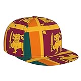 dngser berretto da baseball alla moda traspirante con stampa bandiera dello sri lanka, unisex, regolabile, perfetto per viaggi, attività all'aperto, sport, nero, nero, taglia unica