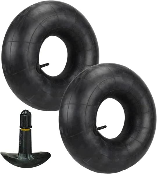 Two 20x8x8, 20x10-8 Rear Lawn Mower Tire Tubes 20x10.00-8 Standard Off Set Valve Stem