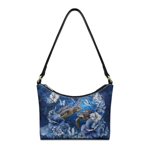 Image of Handbag for Women Leather Underam Shoulder Bag with Zipper Fashion Work Purse Waterproof Travel Wallet