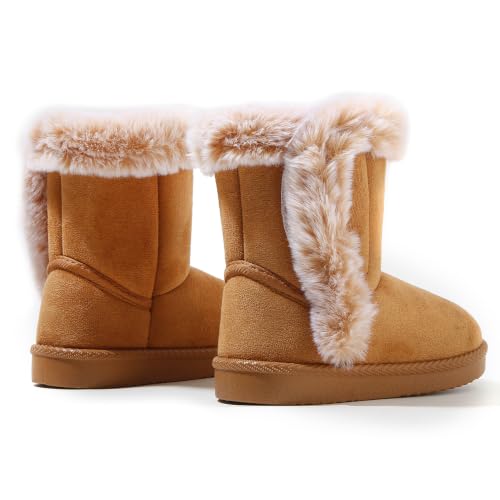 Image of Femizee Girls Boys Warm Winter Boots Kids Outdoor Snow Boots(Toddler /Little Kid)
