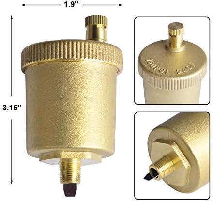 Hydro Master 0571800 1/8 Inch Automatic Air Vent Valve