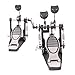 Ktaxon Double Bass Drum Pedals, Double Chain Drum Step on Hammer for Drum Set and Electronic Drums, Silver